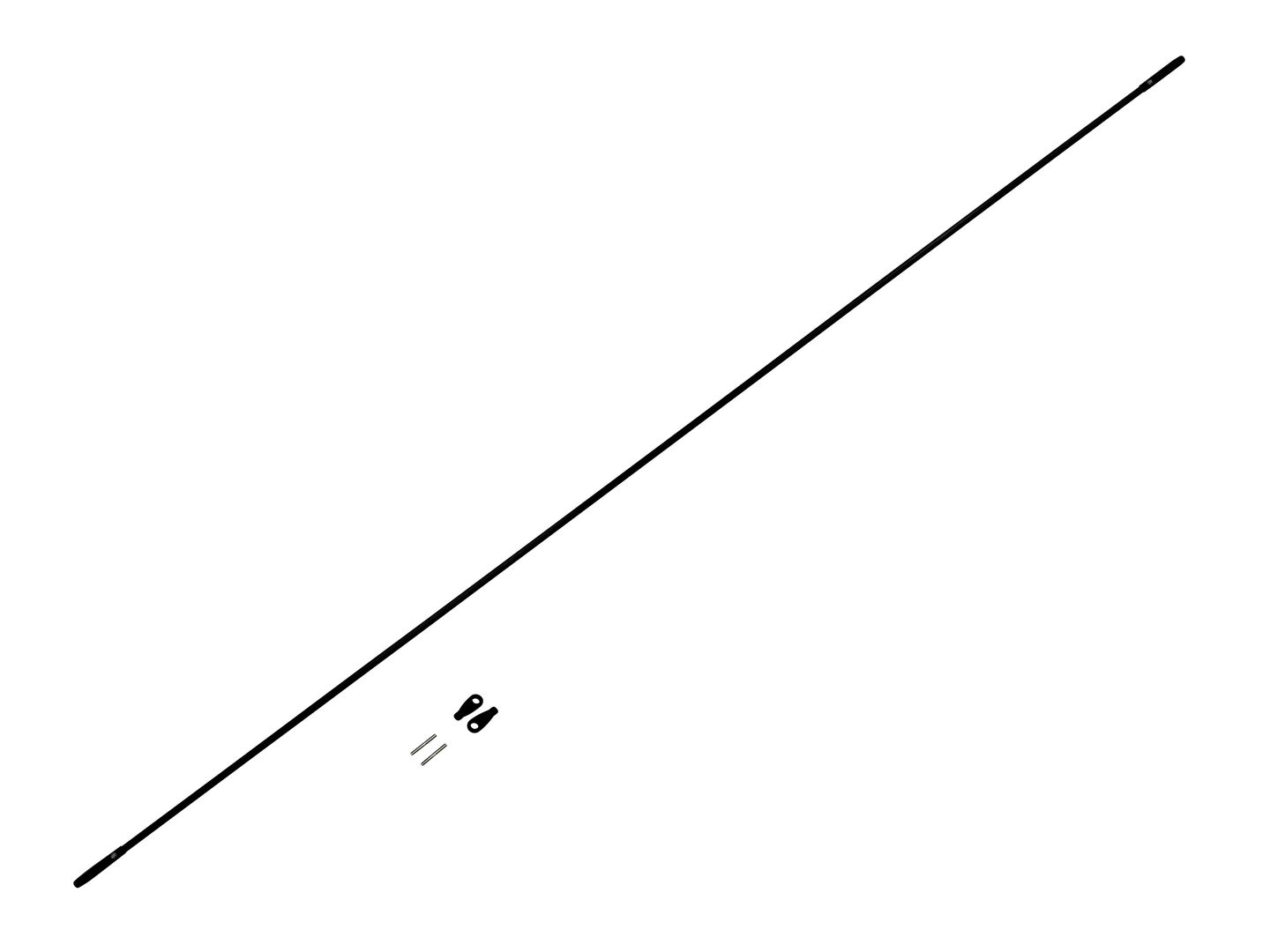 CARBON FIBER TAIL PUSH ROD MINI GENESIS (HC711-S)