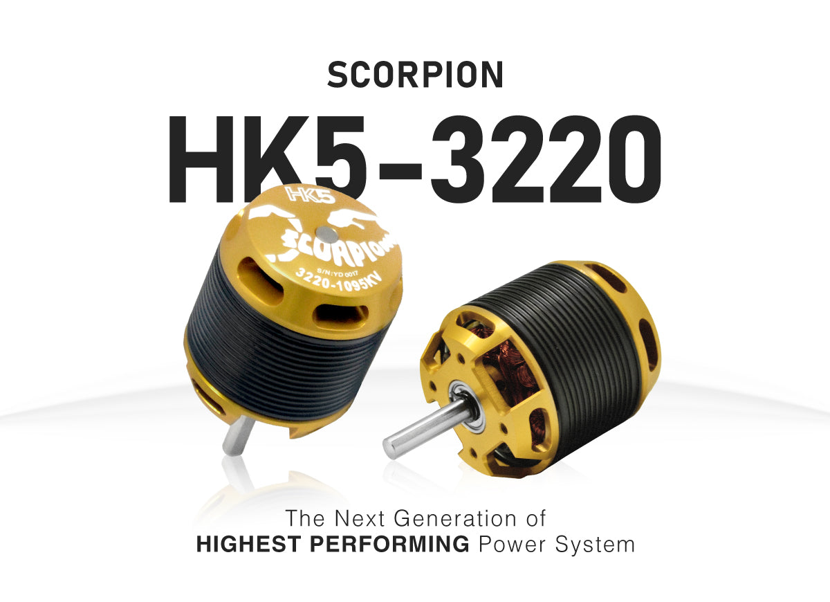 SCORPION HK5-3220-955/1095KV MOTORS (HK5-3220)