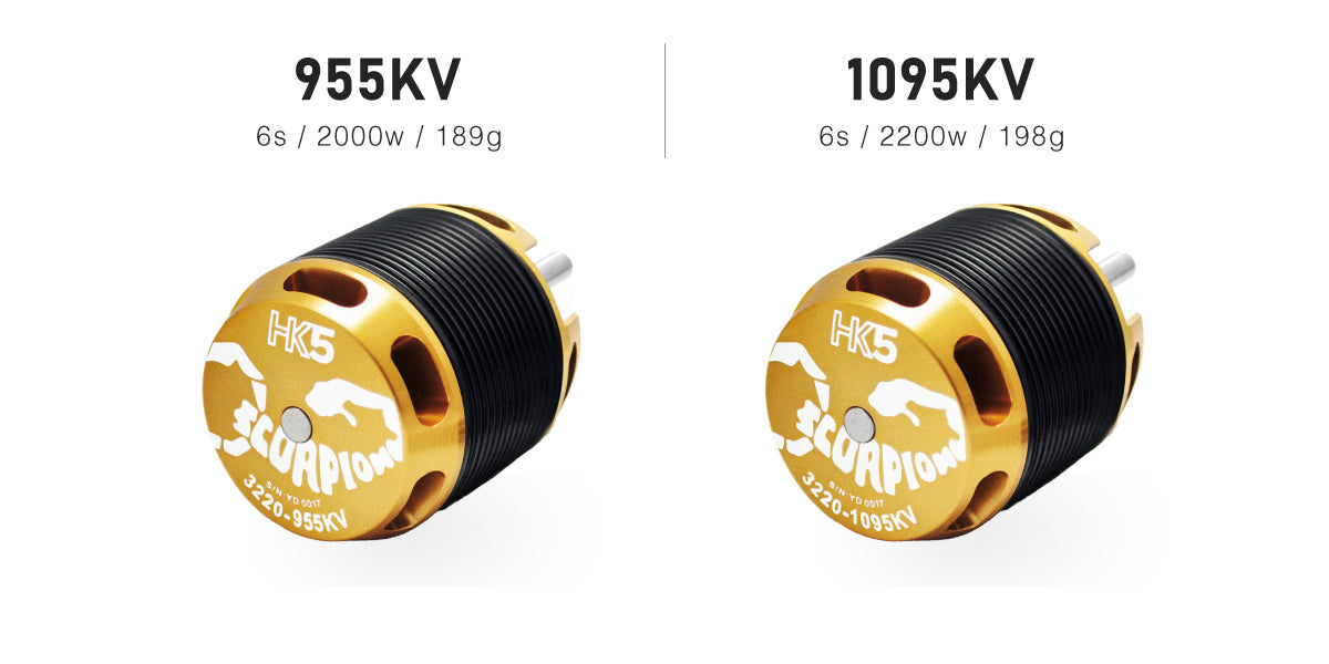 SCORPION HK5-3220-955/1095KV MOTORS (HK5-3220)