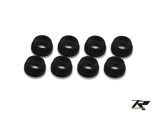 BLACK ANODIZED WASHERS 2.5MM 8PCS (TR501-102)