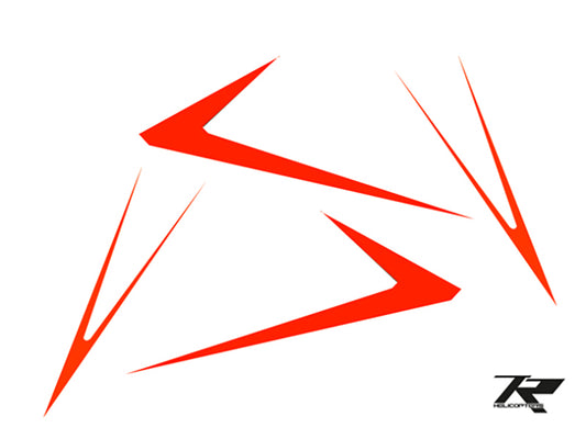 STICKER TRON 5.8 ORANGE (TR588-001)