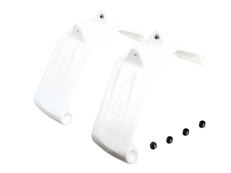 PLASTIC LANDING GEAR WHITE (H1070-W-S)