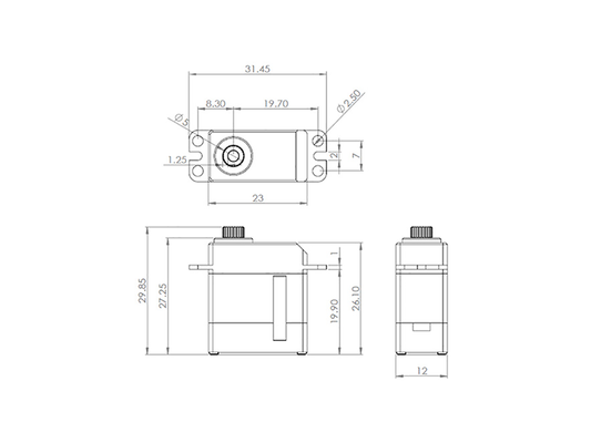 MKS HV93 小型/微型舵机 (S0025001)