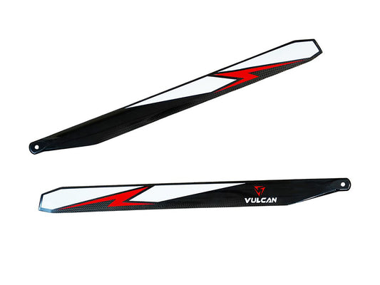 VULCAN ROTOR PRECISION MAIN BLADES 200MM RED (VMB-200R)