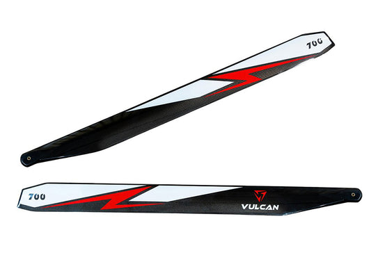 VULCAN ROTOR PRECISION MAIN BLADES 700MM RED (VMB-700R)