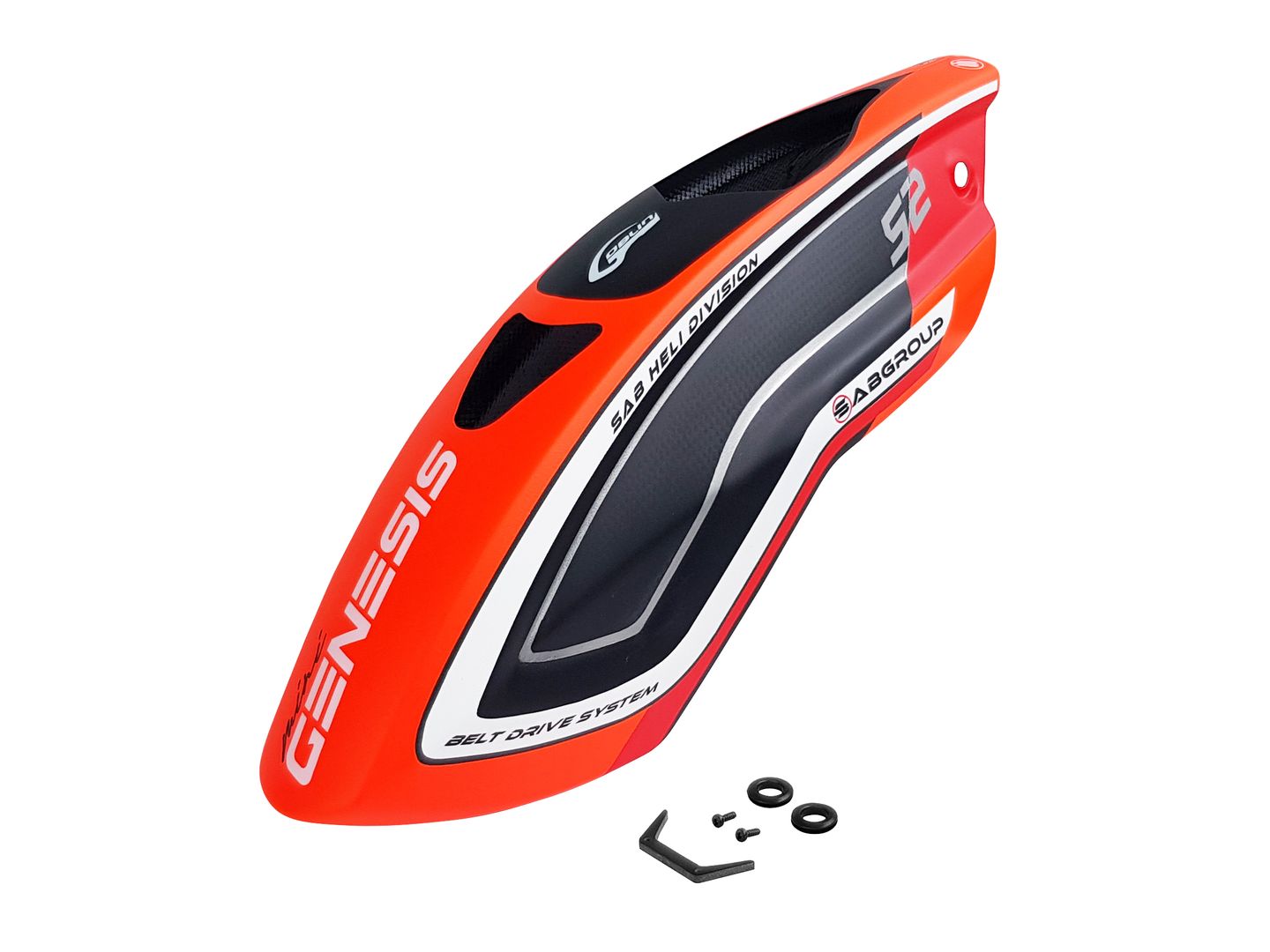 CARBON FIBER CANOPY MATTE ORANGE (H2175-S)