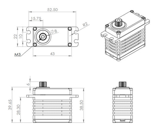 MKS HBL388-DRONECAN SERVO (HBL388-DRONECAN)
