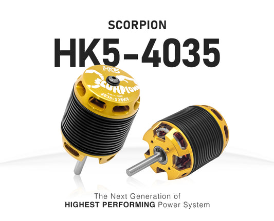 SCORPION HK5-4035-395/455/535/595KV MOTORS (HK5-4035)
