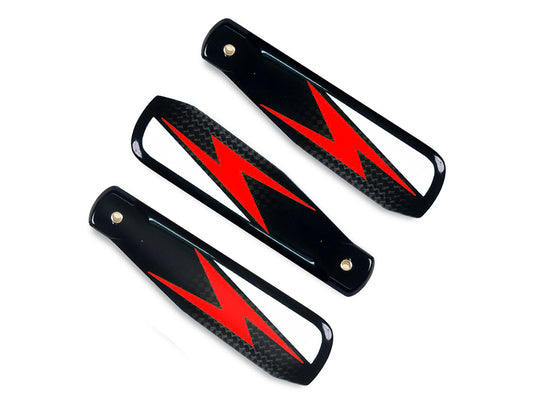 VULCAN ROTOR PRECISION TAIL 3 BLADES 105MM RED (VTB-1053R)