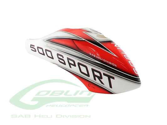 GOBLIN 500 SPORT 头罩 白/红 (H0625-S)