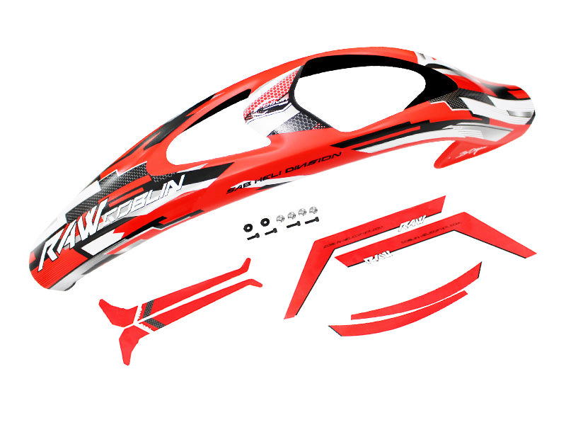 RAW CANOPY AND STICKER RED (H1423-S)