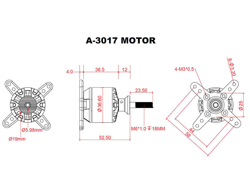 SCORPION A-3017-560KV MOTOR (A-3017-560)