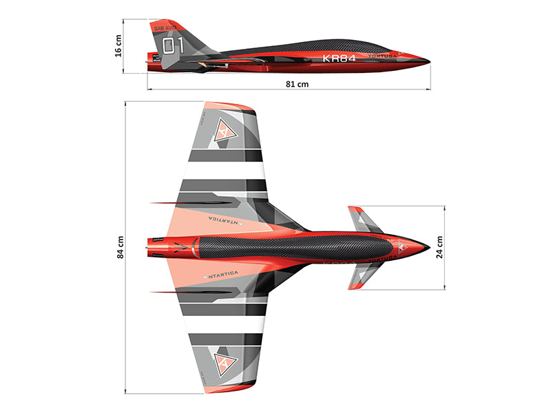 SAB AVIO KR84 TORTUGA ELECTRIC 電動固定翼套件 (SAKR84)